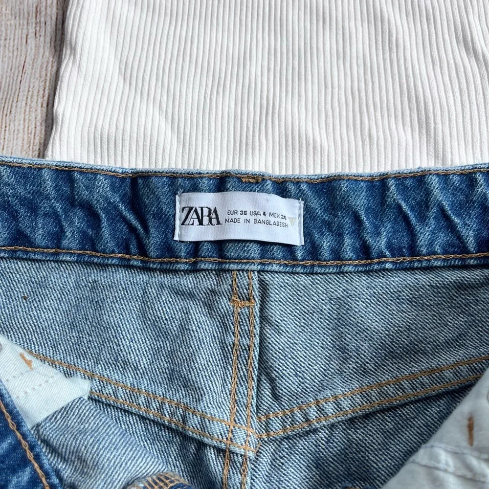 ZARA summer bundle outfit Jean shorts tanks small - Picture 4 of 6